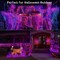 6 Pack 59ft Orange & Purple Halloween Lights Decorations,80 LED Halloween String Lights (Orange Purple)